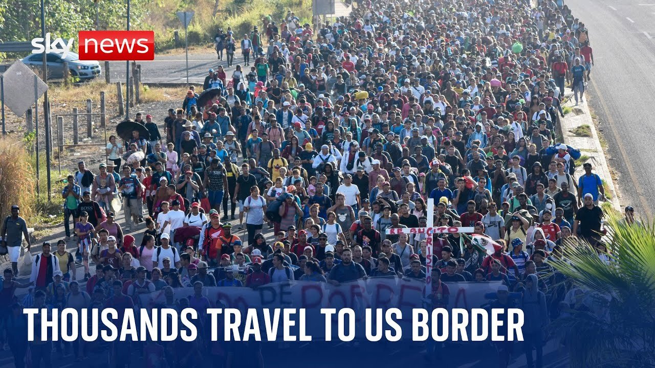Thousands of illegal aliens are marching to the U.S. a few weeks before the election