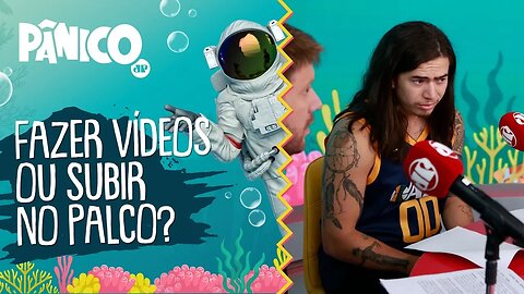 Whindersson gosta mais de fazer vídeos ou subir no palco?