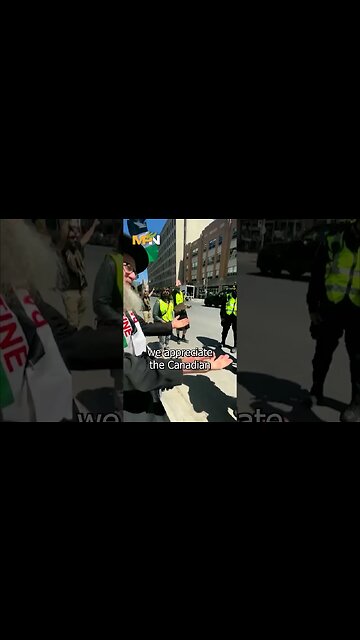 Rabbi explains his opposition to Israeli settler colonialism to a Canadian cop