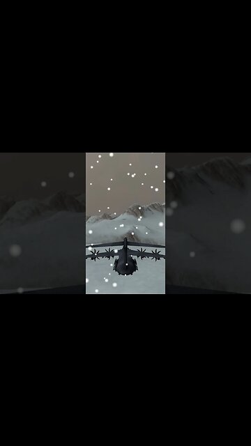 Crashing Plane in the snow | Turboprop Flight Simulator #shorts