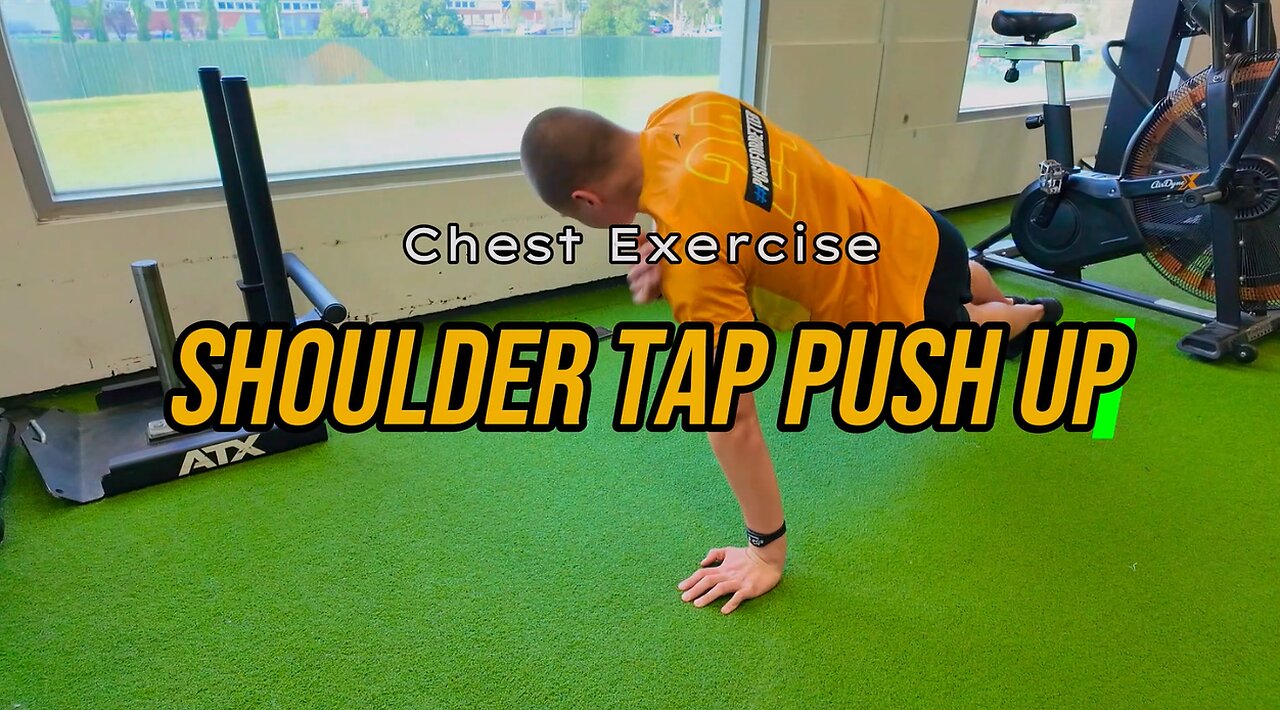 Shoulder Tap Push Ups | CHEST Exercise