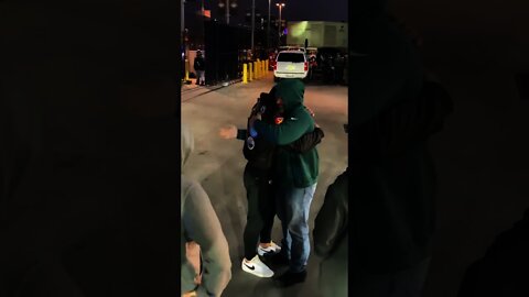 Gardner Minshew Celebrates The Eagles Win With His Dad