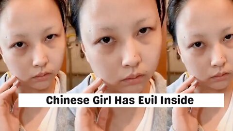 Chinese Girl Lets Out Her Evil Side