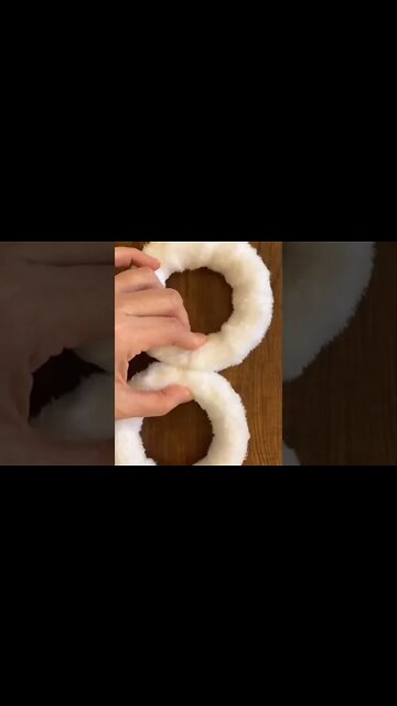 Dollar Tree Makeover - Fuzzy Snowman