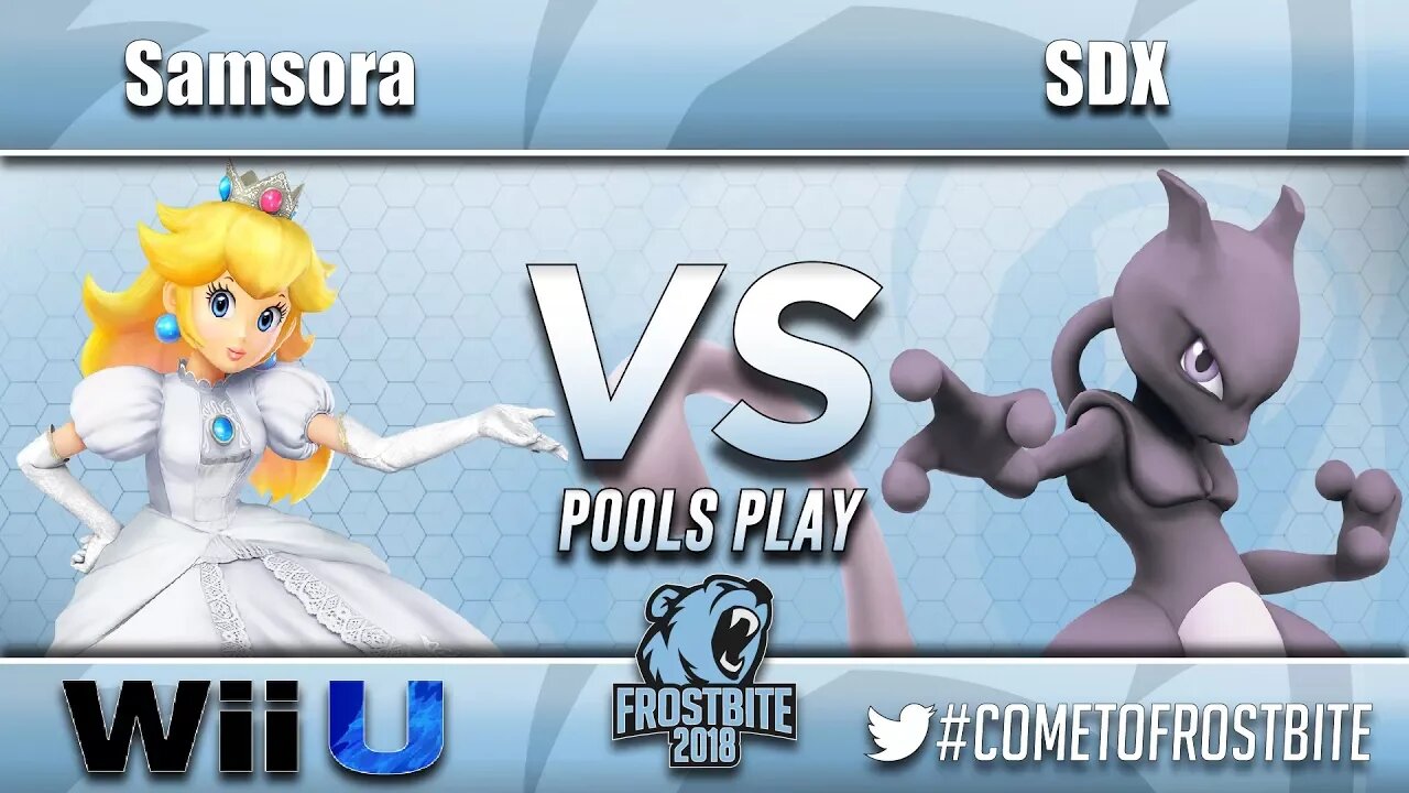 Samsora (Peach) vs. SDX (Mewtwo) - Wii U Pools Play - Frostbite 2018