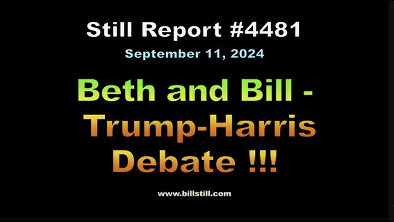 Beth & Bill - The Trump-Harris Debate, 4481