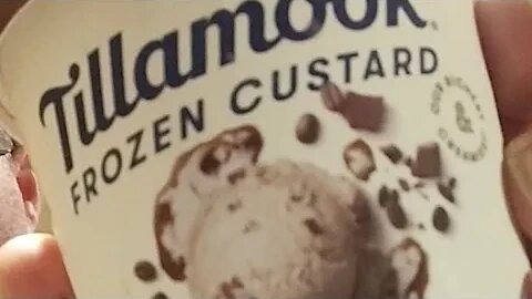 Tillamook cold brew choco chip frozen custard LIVE mukbang