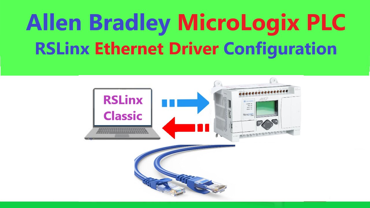 0076 - RSlinx ethernet driver configuration for micrologix plc
