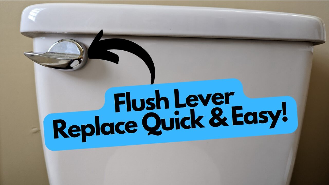 Toilet Flush Lever Replacement. Quick and Easy!