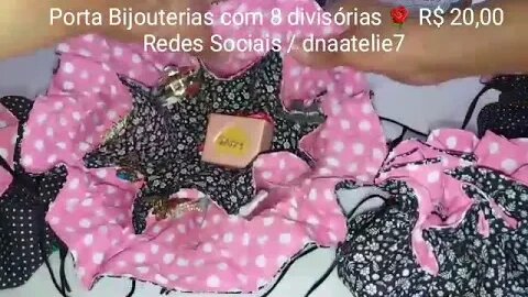 Porta Bijouterias com 8 divisórias 💃🏻👒 #dnaatelie7