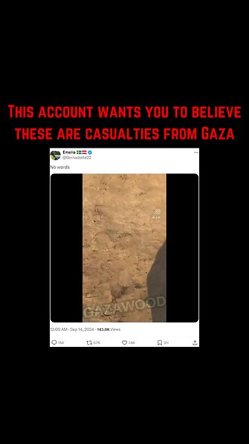 Gaza Palestinazis continue to steal "suffering" footage from other conflict areas. Yoh still buy it?