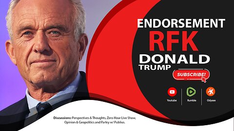 RFK FIRST EVER Kennedy to ENDORSE Republican Candidate and Former President TRUMP