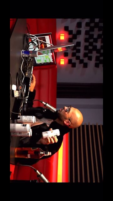 Tate finds ketchup on his drink.