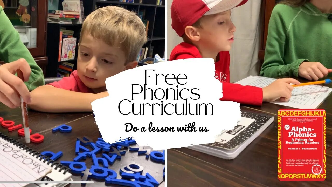 Do A Phonics Lesson With Us || Alpha-Phonics || Free Phonics Curriculum