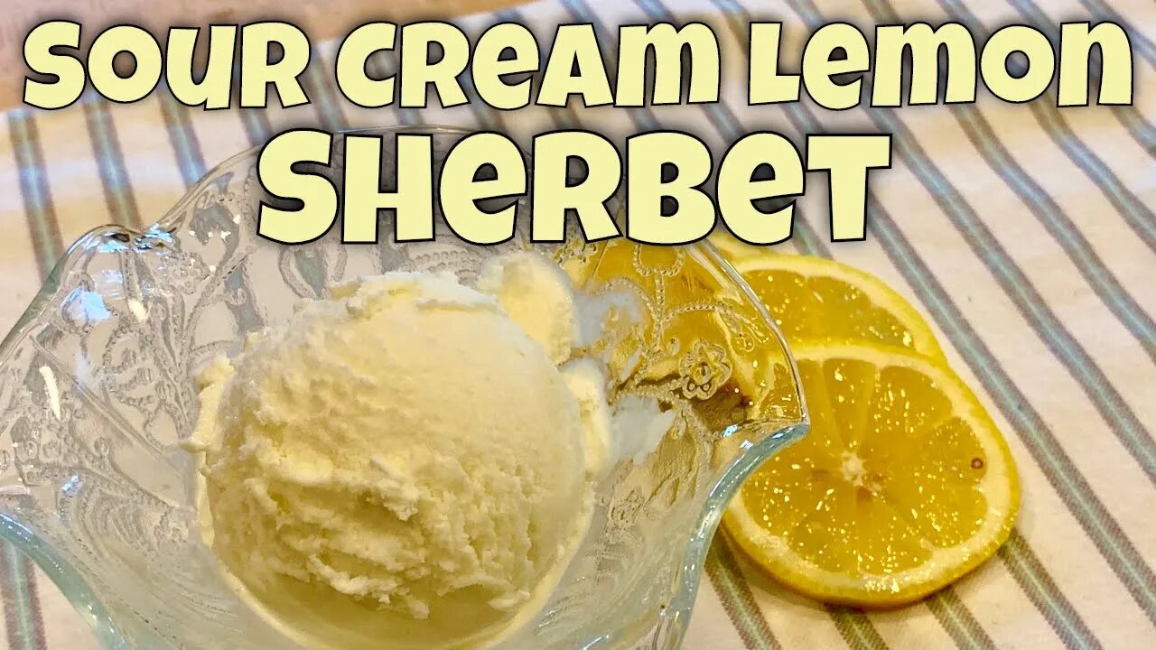 🍋 Sour Cream Lemon Sherbet - Keto - 2g net carbs per serving 🍨