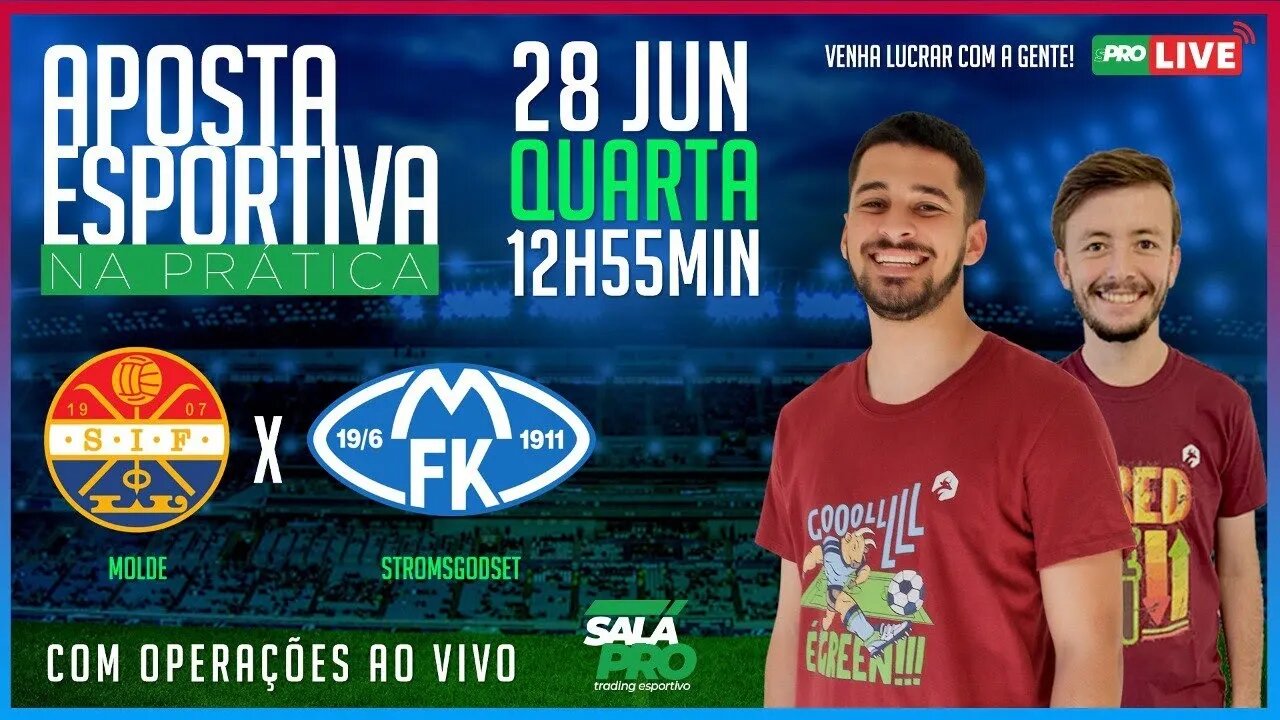 🔴 Molde x Strømsgodset If - Operação de Trading Esportivo em LIVE | AO VIVO