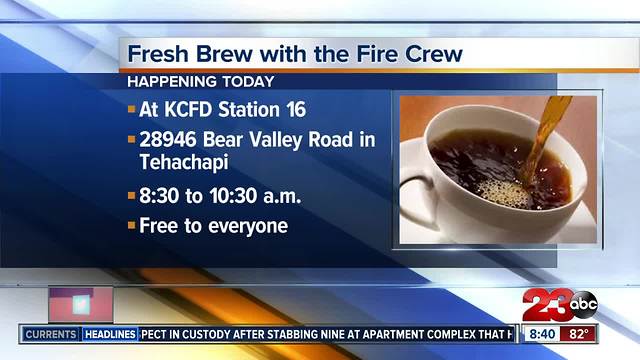 Bear Valley got to enjoy free coffee and donuts with KCFD