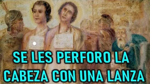 SE LES PERFORO LA CABEZA CON UNA LANZA - SANTOS DONACIANO Y ROGACIANO 24 MAYO