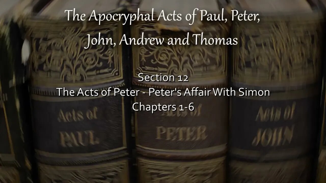 Acts of Peter - Peter’s Affairs With Simon