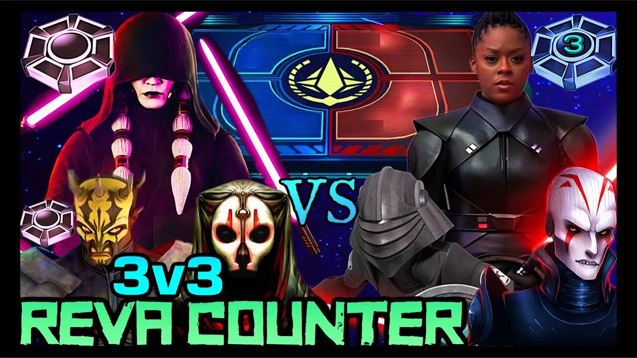 [3v3] REVA 3x OMICRON/GRAND INQUISITOR COUNTER with TRAYA & SAVAGE OMICRON - SWGOH/GAC