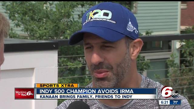 Indy 500 Tony Kanaan brings family, friends to Indianapolis to avoid Hurricane Irma