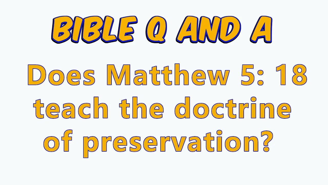 About the Doctrine of Preservation