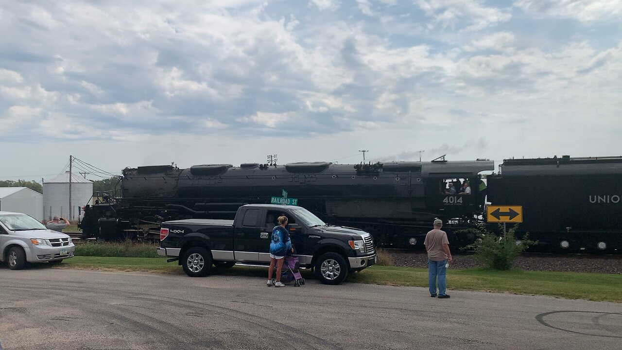 Union Pacific's Big Boy No. 4014 going through Watkins, Iowa on Sept. 05, 2024