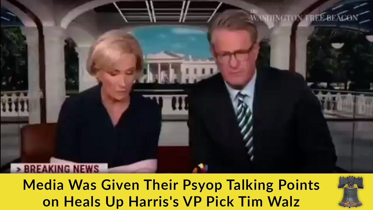 Media Was Given Their Psyop Talking Points on Heals Up Harris's VP Pick Tim Walz