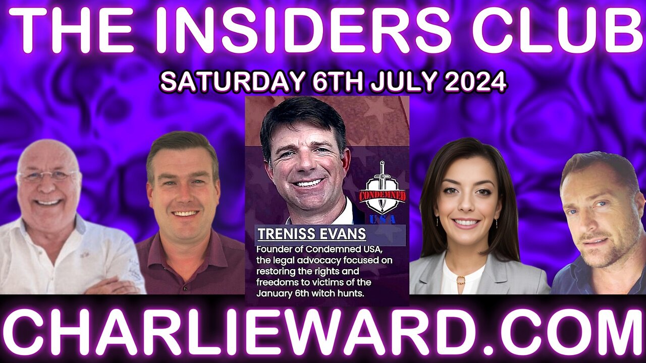 TRENISS EVANS JOINS CHARLIE WARD INSIDERS CLUB 6TH JULY 2024 WITH MAHONEY, PAUL BROOKER & DREW DEMI