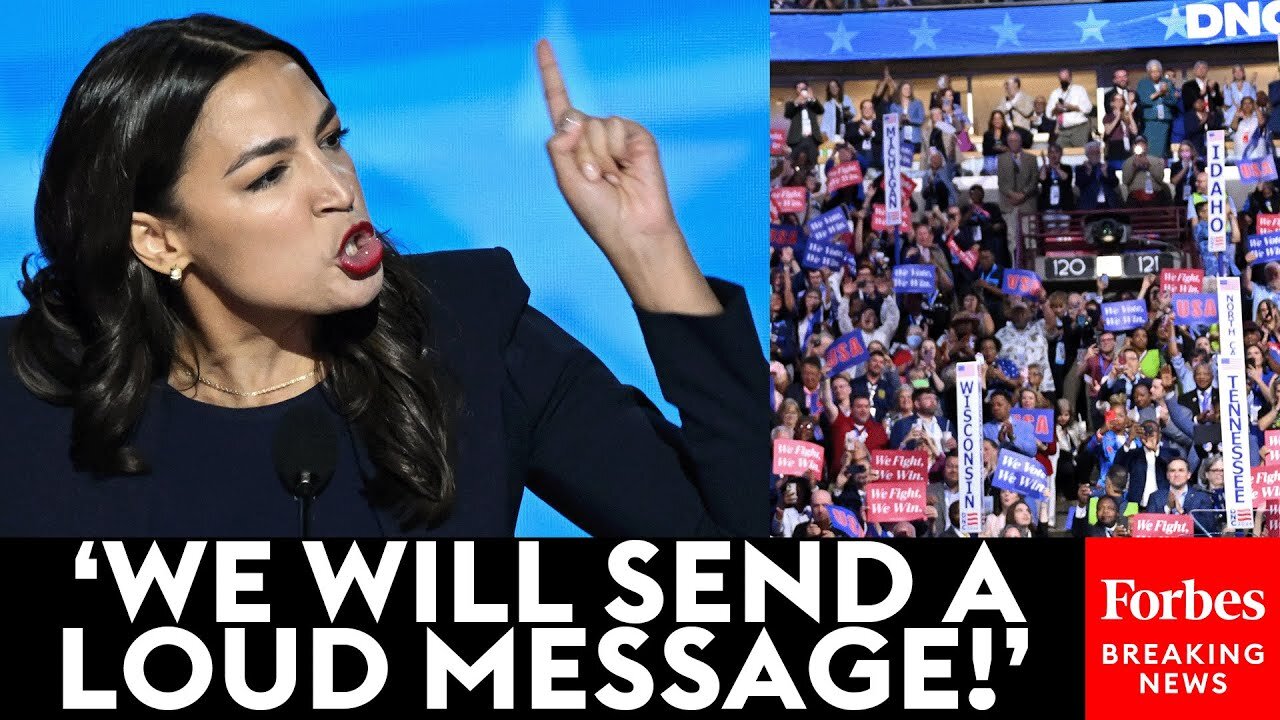 'Kamala Is For You': AOC Brings The House Down During Fiery Speech To The 2024 DNC In Chicago