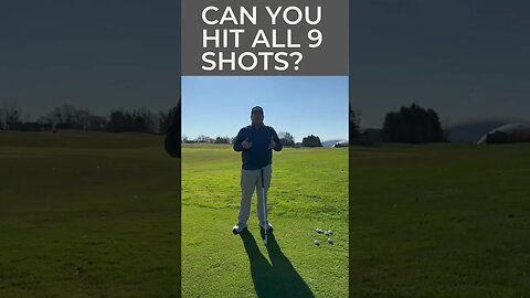 Can you hit all 9 shots ? If yes, drop a 💲 #youtubeshorts #golf #subscribe #shortsfeed #viral #fun