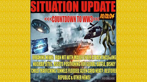 SITUATION UPDATE 10/12/24 - Iran Hit W/Cyberattack, Disney Flooded, New Vt Intel