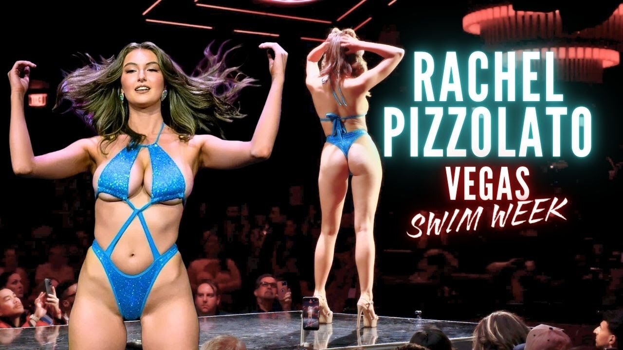 🔥 Las Vegas Swim Week: World's Hottest Models- Rachel Pizzolato in Her Tiny Bikini! 👙💥