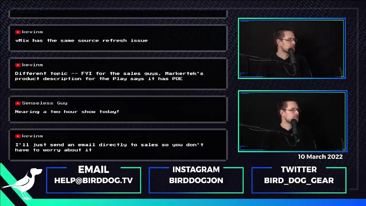 NDI Chat w/ BirdDogJon