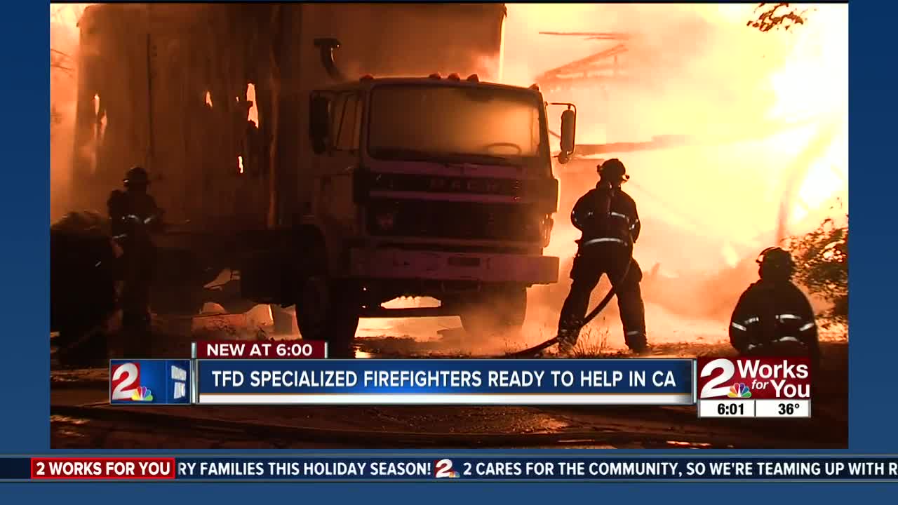 Tulsa Fire Department waits in wings to help with California fires