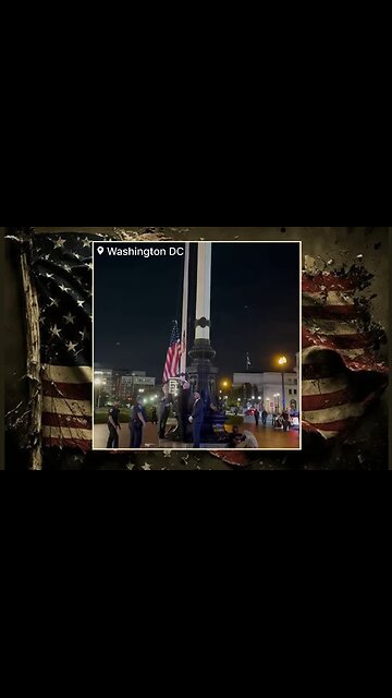Spkr Johnson & Several GOP Reps Replace American Flags Burned by Rioters