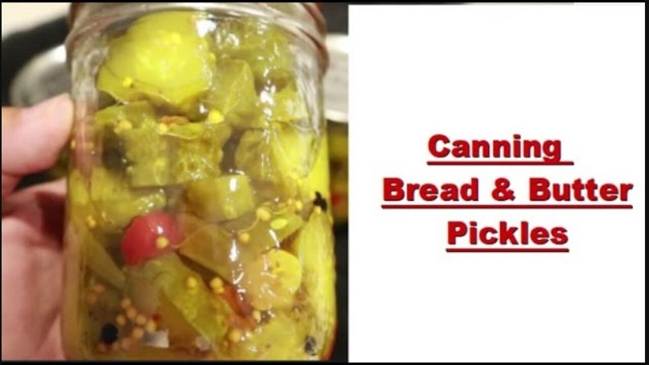 How to make BREAD AND BUTTER PICKLES using HOT WATER BATH canning recipe