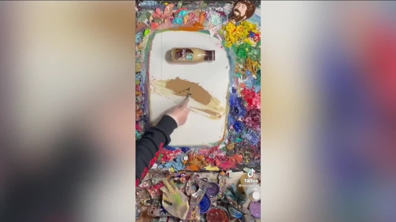 Niagara Falls painter uses Tik Tok to raise money for arts supplies in Niagara Falls schools