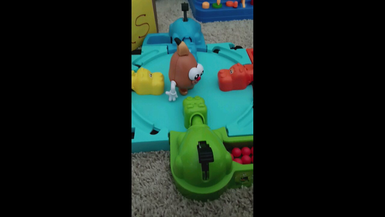 Hungry Hungry Hippos versus mister Potato head