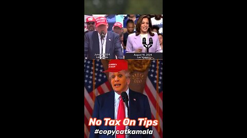 NO TAX ON TIPS w/ Kamala Trump & Donald Harris