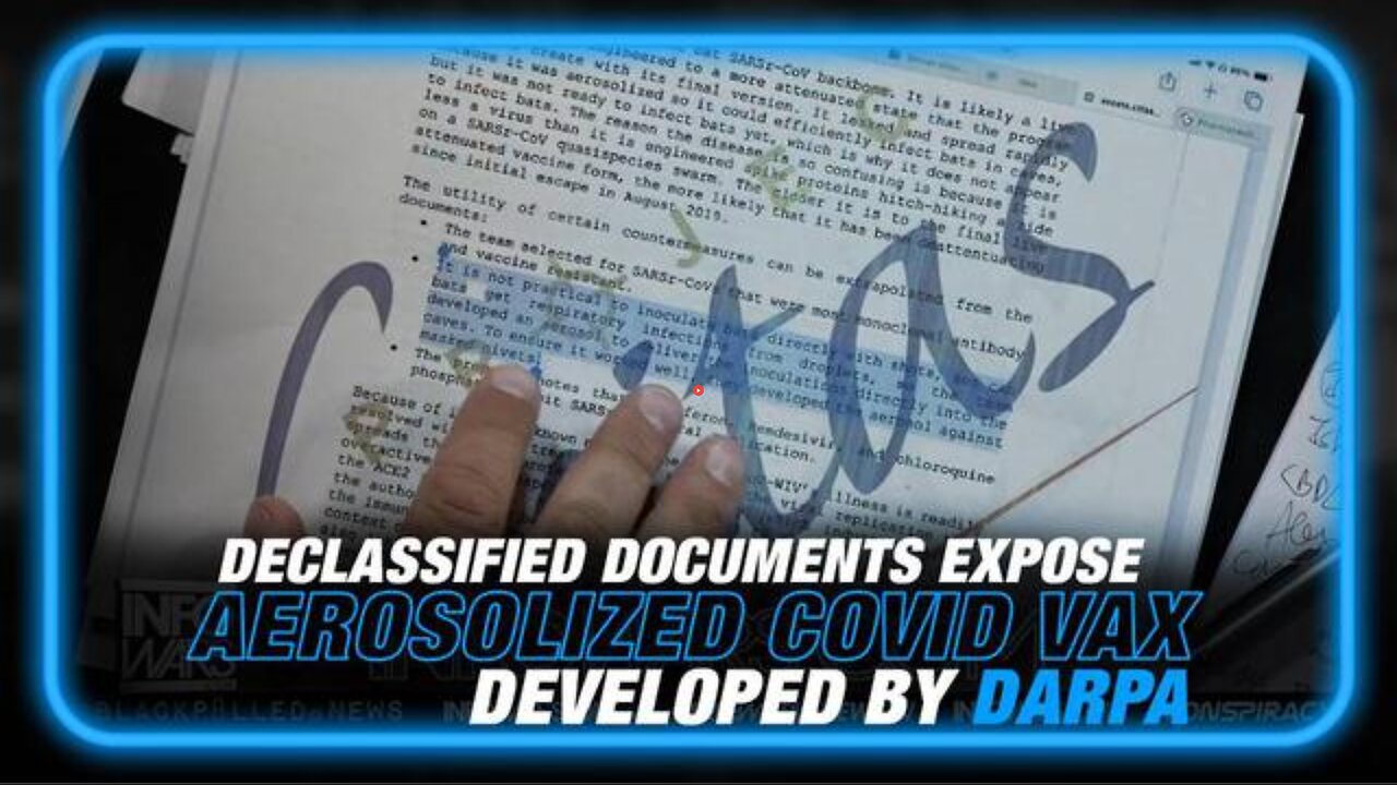 TOM RENZ DROPS MAJOR BOMBSHELL: DARPA CREATED AEROSOLIZED COVID VACCINE BEFORE RELEASE OF COVID!