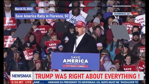 "TRUMP WAS RIGHT ABOUT EVERYTHING": Save America Rally in Florence, SC