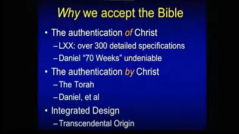 THERE IS ONLY ONE BIBLE WE CAN TRUST KJV 1611 - Chuck Missler