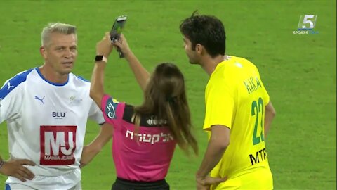 Ricardo Kaka and beautiful referee