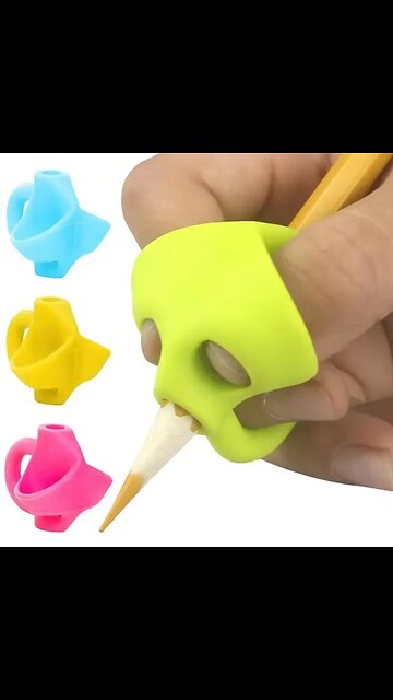 3 Finger Silicone Pencil Pen Holder Children Writing Learning Tool