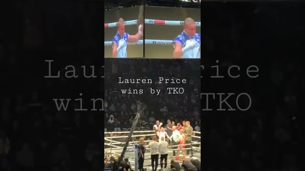 Undefeated Lauren Price wins by TKO #shieldsmarshall