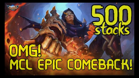 Mobile Legends - Aldous 500 Stacks | OMG! | Epic Comeback!