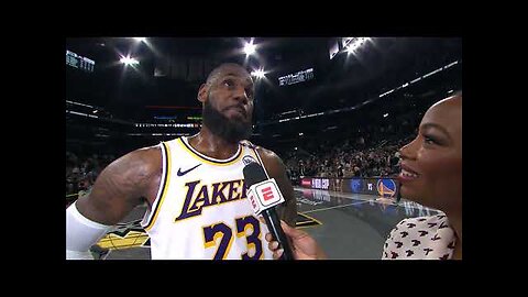 LeBron James talks Lakers impressive win in San Antonio 🎤