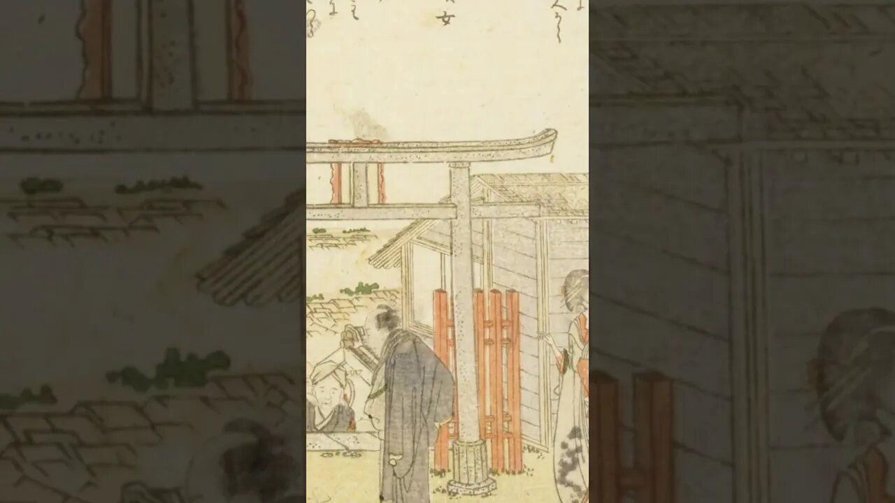 Kanda Myojin, depicted in ukiyoe woodblock prints, is one of Tokyo's most famous shrines. #shorts