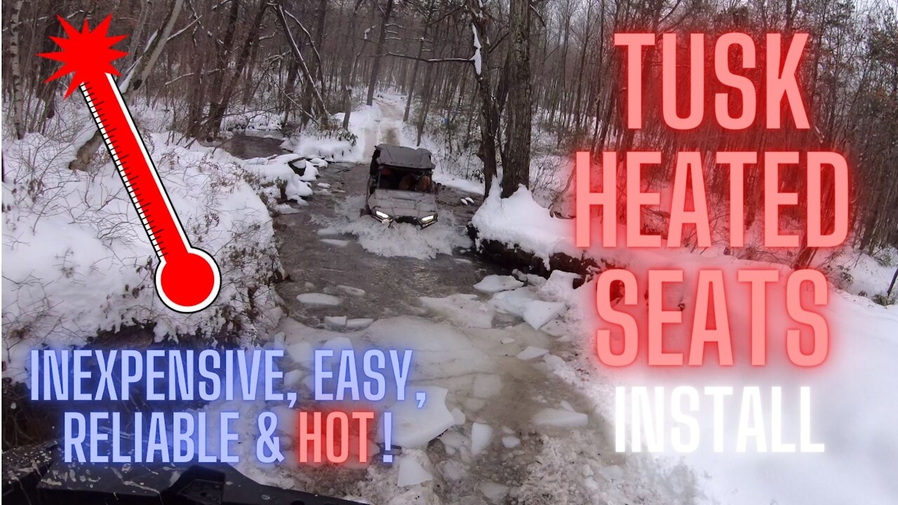 Tusk heated seats install in our Rzr 900 Trail